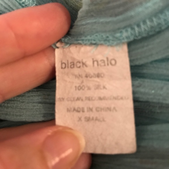 Black Halo Butterfly Silk Halter Dress - Picture 6 of 6